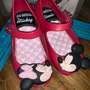 Mini Melissa Minnie and Mickey size 7
